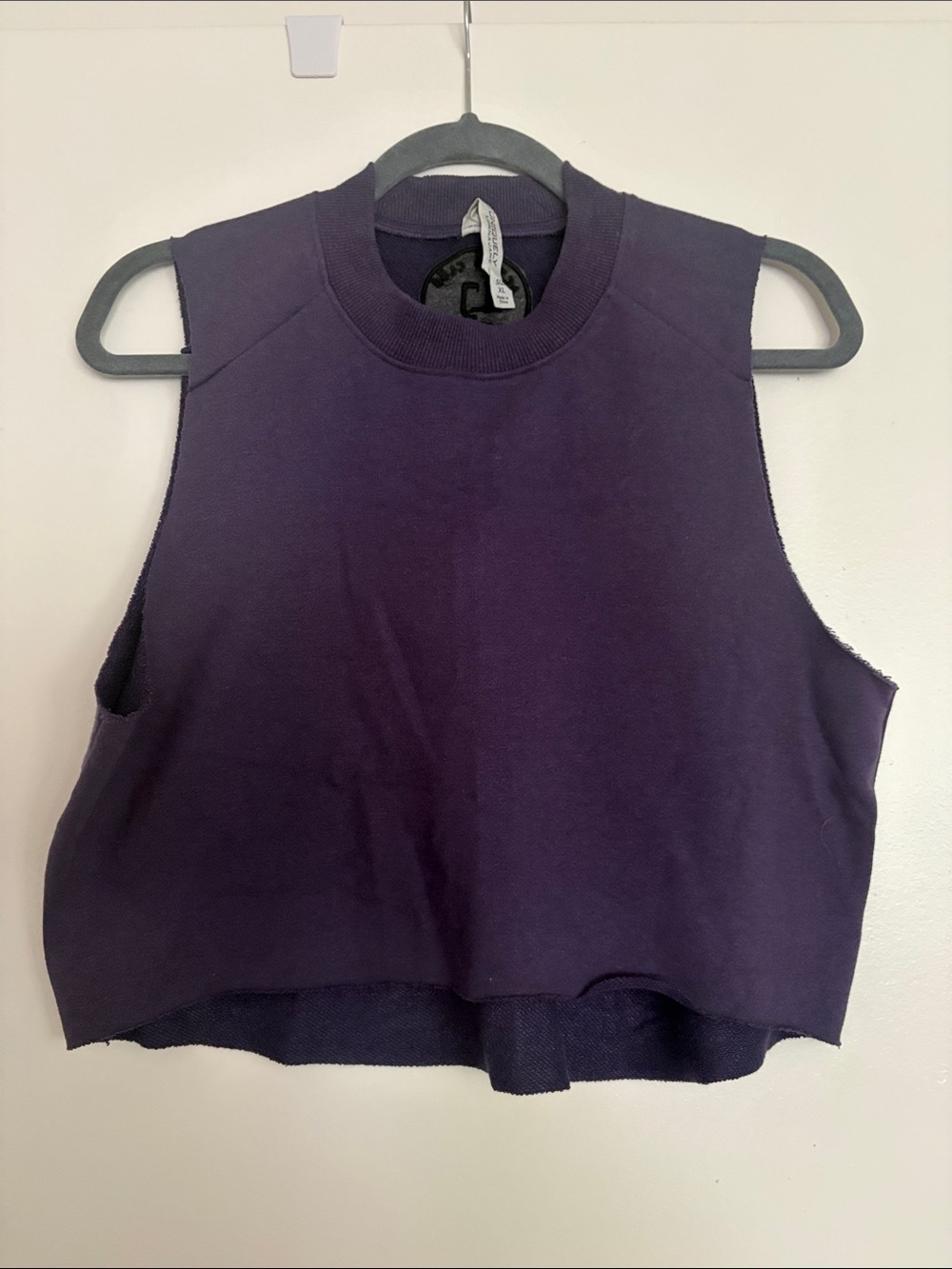 Lorna Jane Purple Sleeveless Cropped Tank